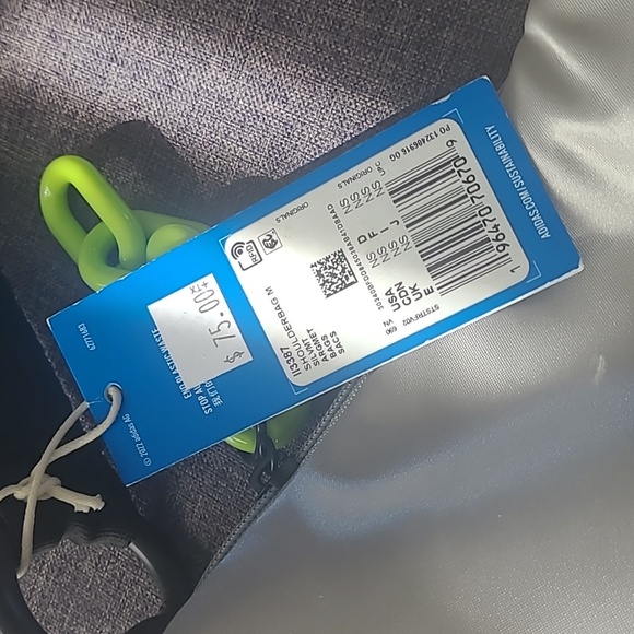 Adidas Metamoto Crescent Shoulder Bag in Silver and Pink - Picture 2 of 5